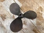 Vintage 3 Blade 14 X 12 Hyde Bronze Brass Boat Propeller 2U4771LH? Hub. Fixed Price $125.00.