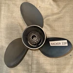 Johnson/evinrude Raker 14.5X22P Right Hand Stainless Steel 3 Blade Propeller. Fixed Price $380.00.