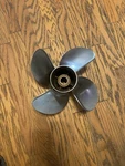 Mercury Rev 4 Propeller. Lh Stainless.. Fixed Price $300.00.