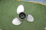 15 1/4" X 19P Evinrude Johnson Rebel Stainless Counter Rotating. Fixed Price $250.00.