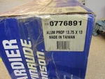 Johnson Evinrude Propeller 0776891 13.75 X New. Fixed Price $120.00.