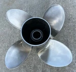 Mercury Offshore Series 4-BLADE Propeller 17" Pitch Rh Perfect! 48-825898-17. Fixed Price $382.50.