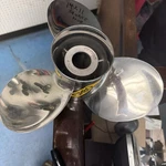 Turbo Outboard Propeller Right Hand Stainless Steel 3 Blade 14X11. Fixed Price $425.00.