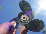 10.38 X 13P Aluminum Prop New M70REB3R13 Mercury. Fixed Price $199.95.