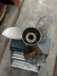 SS#217 Michigan Ballistic 14.5X19 Rh 3B Stainless Steel Propeller. Fixed Price $350.00.