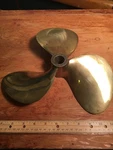 Federal Equi-poise 12RH11 3 Blade Brass Propeller New In Box. Fixed Price $115.00.