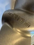 Mercury Bravo 3 Propeller 14.0 X 24P Rh. Fixed Price $600.00.