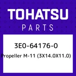 3E0-64176-0 Tohatsu Propeller M-11 (3X14.0X11.0) 3E0641760, New Genuine Oem Part. Fixed Price $403.94.
