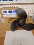 QA2128R Mercury/quicksilver "black Diamond Propeller" 9"DIA X 9"PITCH 3"BLADE Rh. Fixed Price $126.00.