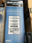 SH1 Quicksilver Black Diamond QA1912X Aluminum Propeller 15 17 3RH New. Fixed Price $170.00.