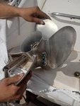 1/4 X 12 Stainless Steel Outboard Boat Propeller Fit Tohatsu 9.9-18HP 14 Tooth. Fixed Price $300.00.