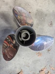 Johnson Evinrude Stainless Propeller 14 3/4 X 19 Viper 763918. Fixed Price $275.00.