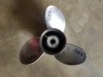 14 1/2" X Powertech Stainless Prop, SZ200MRA-17P, Suzuki Hub, # 1684. Fixed Price $223.00.