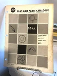1965 Omc 9.5HP Evinrude Johnson Outboard Parts Catalog-fair Smudging-free Ship. Fixed Price $18.28.