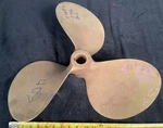 Hytorq 21" X 23 Pitch Blade Right Hand Bronze Inboard Boat Propeller. Fixed Price $449.99.