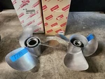 New Pair Of 26 Pitch Yanmar Ss Duo Props, 196350-09760, 196350-09460 P7783 P7784. Fixed Price $3112.00.