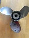 Used Michigan Stainless Steel Prop #P-539 SSC-317-II-0 13 1/4 X Rh 3-BLADE. Fixed Price $275.00.