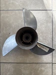 Quicksilver Cleaver Style 14 1/4X21P Stainless Steel 3 Blade Propeller. Fixed Price $280.00.