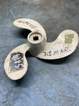 OS6085 *48-82861M 7.5 X Propeller For Mariner 3.5 Hp Outboard*nos. Fixed Price $59.99.