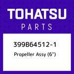 399B64512-1 Tohatsu Propeller Assy (6") 399B645121, New Genuine Oem Part. Fixed Price $95.10.