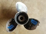 Aluminum 14 1/4" X 21P Mercury Prop, 48-832832, Fits All Makes, Flo Torq, # 1680. Fixed Price $18.00.