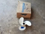 New Aluminum 3/8" X 1/2P Omc Prop, 316651, Evinrude Johnson, # 1783. Fixed Price $56.00.