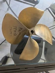 Acme 15 X 12 4 Blade Inboard Propeller Left Hand Nibral 1/8" Bore 2913. Fixed Price $199.99.