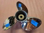 16" 18.5P Suzuki Stainless Steel Propeller, 3X16X18.5R, 4.75", P11052. Fixed Price $458.00.