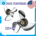Rh And Lh Stainless 1/4 X 19 Boat Propeller Fit Yamaha 150-250HP Spline. Fixed Price $819.99.