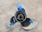 Aluminum 14" 19P Suzuki Propeller, 3X14X19, 4.25" Gearcase, P10553. Fixed Price $19.00.