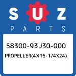 58300-93J30-000 Suzuki PROPELLER(4X15-1/4X24) 5830093J30000, New Genuine Oem Par. Fixed Price $1211.18.