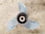 13" X 19P Omc Stainless Propeller, 384142, Evinrude Johnson Spline, # 2050. Fixed Price $145.00.