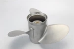 389949 Johnson Evinrude 13-3/4 X 15 Stainless Propeller 40-75 Hp 1973+ 6 Mo Wty. Fixed Price $170.00.