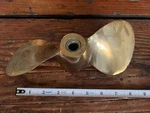 Vintage Michigan AJC-410 Brass Boat Motor Propeller 2-BLADE. Fixed Price $99.00.