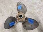 14" X 17P Omc Evinrude Johnson Stainless Propeller, 172492, Pin Style Hub, P8626. Fixed Price $92.00.