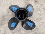 Aluminum 4 Blade 10.2" X 9P Solas Alcup Propeller, For 3" Gearcase, P10868. Fixed Price $36.00.