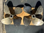 4 Blade Hy Torq 28" Boat Propellers. Fixed Price $2500.00.