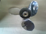 Suzuki Stainless Steel Stroke V-6 3 Blade Propeller 14 1/4X20. Fixed Price $350.00.