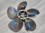 Single Left Inner 5 Blade M10 Mercury Cummins Zeus Ss Prop, 48-8M8023920, P8168. Fixed Price $1650.00.