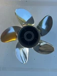 Excellent Used Mercury High Five Propeller 48-821154 17P Flo-torq. Fixed Price $475.00.