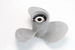 48-87818A10 Mercury 12-1/4 X 1977 & Up Propeller 25 30 35 40 45 50 60 + Hp. Fixed Price $78.00.