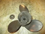 Nissan 40HP 2 Stroke Outboard Stainless Steel Michigan Propeller 10 1/4 X 14. Fixed Price $100.00.