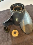 Mercury Laser Ii 23P Stainless Prop (rh) 13.75X23 W/ Flo-torq Hub Clean Used. Fixed Price $300.00.