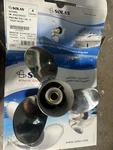 Saturn Mercury Tohatsu (9.25 X 12") Solas Rh Propeller, 5121-093-12. Fixed Price $180.00.