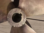 Michigan 15X9 Rh 1" Bore 3 Blade Prop. Fixed Price $399.99.
