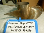 Old Stock Mercury Stainless Steel Prop 13.5"X23"RH 48-72760A5 Includes Hub!. Fixed Price $398.00.