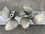 Federal Super Cup Boat 3 Blade Propeller 18X12 Rh Lh 1-1/4 Shaft Nibral. Fixed Price $800.00.