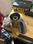 Precision Propeller Turbo 14 1/4 X 26. Evinrude 15 Spline. Fixed Price $200.00.