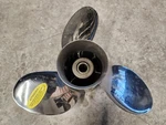 Counter 14 1/4" X 19P Michigan Wheel Rapture Ss Prop, 033077, Mercury, P9742. Fixed Price $285.00.