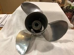Used Michigan Wheel Stainless Steel Prop 15.25 X 21 P/n 033009 SSM-358-C. Fixed Price $125.00.